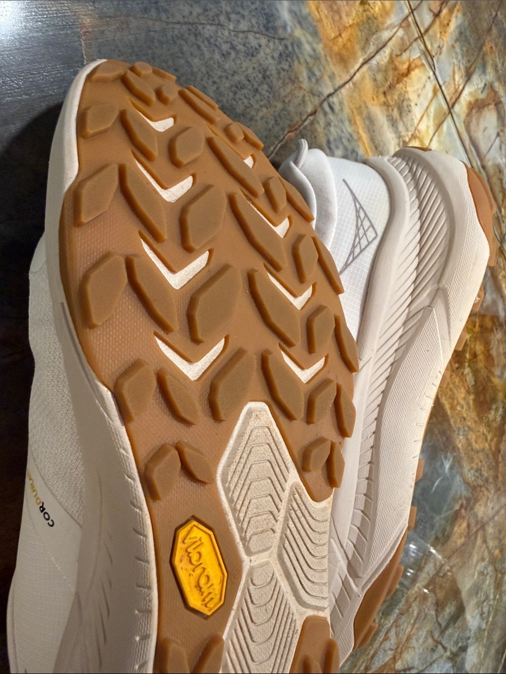 Hoka Transport Women’s White / tan Lightweight Running Sneakers size 10B - Picture 8 of 14